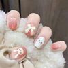 Nail stickers, removable fake nails for nails, 24 pieces, ready-made product, internet celebrity