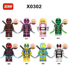【单款袋装】欣宏X0302超级英雄系列儿童益智拼装积木小人仔玩具
