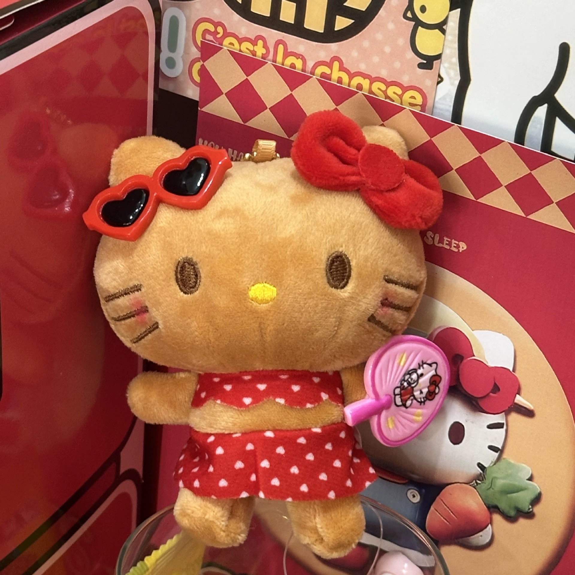 Плюшевая подвеска-брелок для ключей (Hello Kitty) симпатичная кукла, мягкая мини-плюша 10+ вариантов дизайна, подарок 0.038 кг