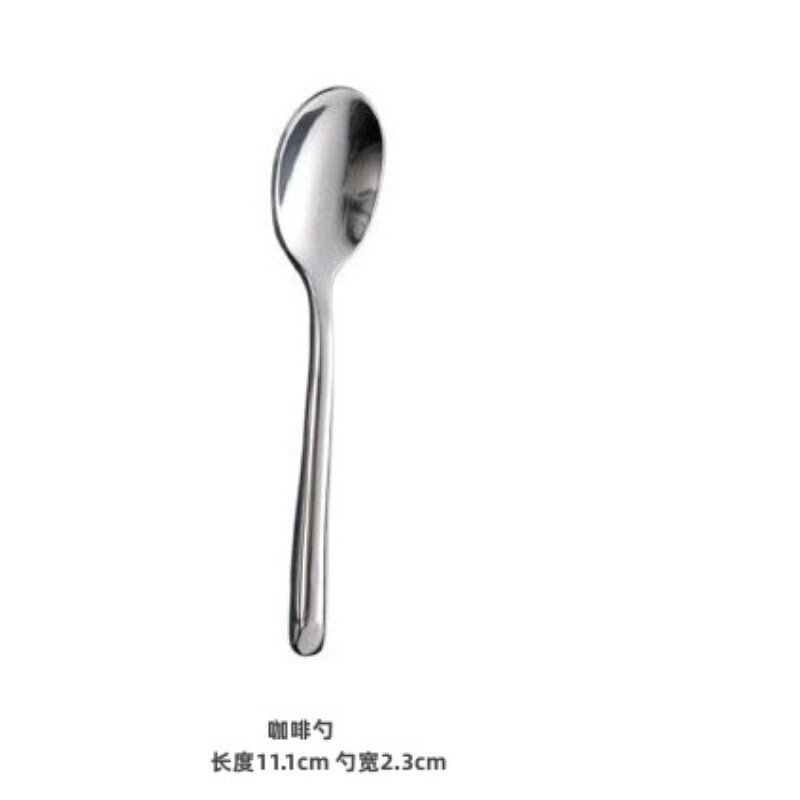 輸出洋食ナイフフォークドイツステンレス主食ナイフフォークスプーン斜切柄ステーキナイフフォークスプーン4点セット|undefined