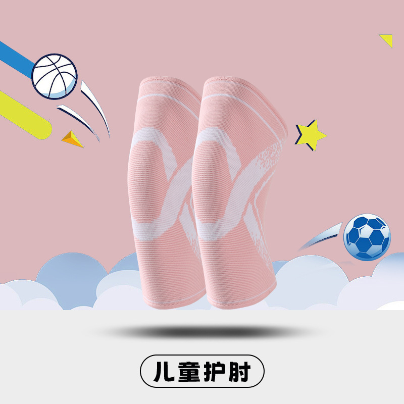 Almohadilla de codo de deportes para niños almohadilla de muñeca para niños almohadilla de rodilla de baloncesto brazo para niños cubierta de tenis de bádminton protección elástica