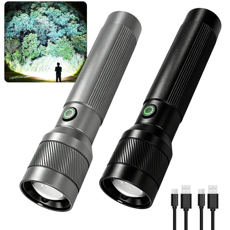 Cross-border ultra-bright flashlight, outdoor rechargeable long-range small mini portable LED flashlight, battery-powered Cross-border ultra-bright flashlight, outdoor rechargeable long-range small mini portable LED flashlight, battery-powered