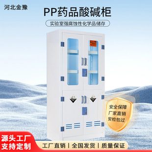 Laboratory Pp Acid-Base Cabinet Utensil Medicine Storage Cabinet Corrosion-Resistant Acid-Base Reagent Chemical Double-Lock Medicine Cabinet