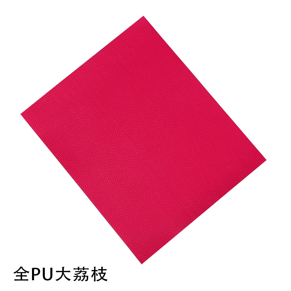 Los fabricantes suministran el subsidio de reparación de cuero de color autoadhesivo completo PU Litchi grano Road pegatinas sofá cojín agujero parche pegatinas