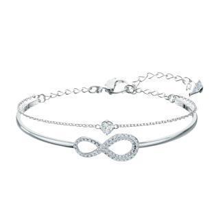 8자리 화이트 골드 팔찌