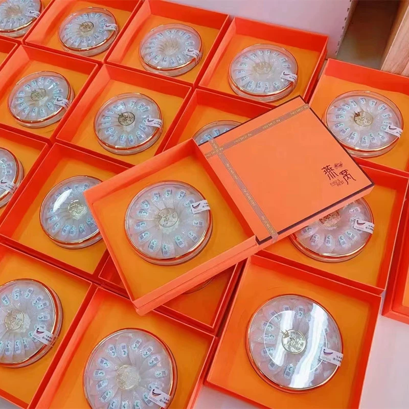 В наличии Подарочная коробка Orange Bird's Nest 50 г/250 г акриловый замок с золотым краем Внутренняя коробка Bird's Nest универсальная подарочная коробка