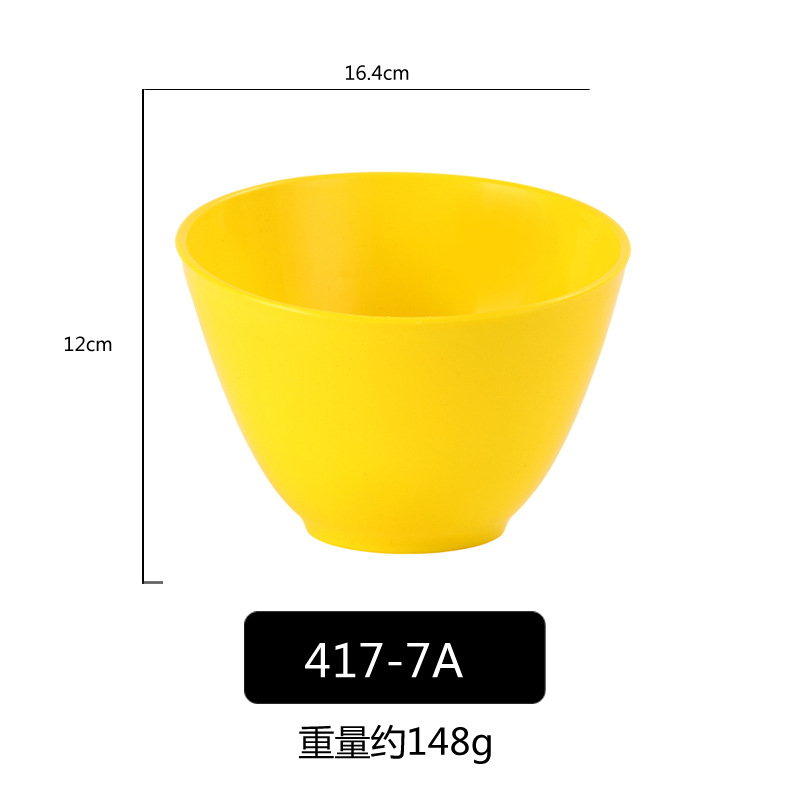 PP porcelana-como colorido oblicuo Tazón de fuente Cubo de lechuga Tazón verde vegetal cubo vegetal creativo restaurante comercial Ensalada de frutas Tazón