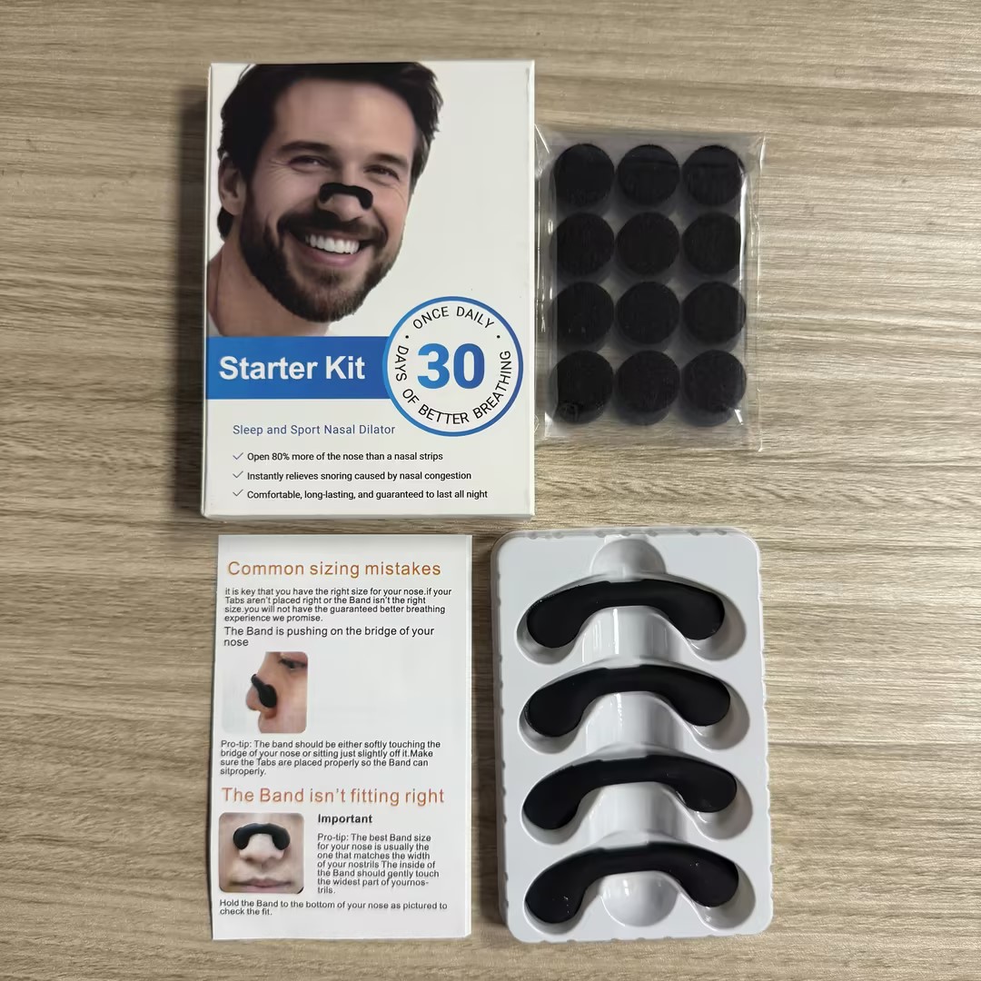 Un conjunto de 30 días de banda nasal de velcro