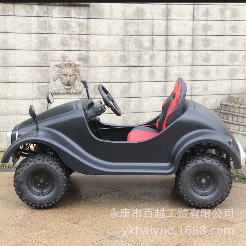 Автомобиль на бензине 110cc 1+1, миниатюрный классический квадроцикл, внедорожник для бездорожья, картинг, пляжный автомобиль