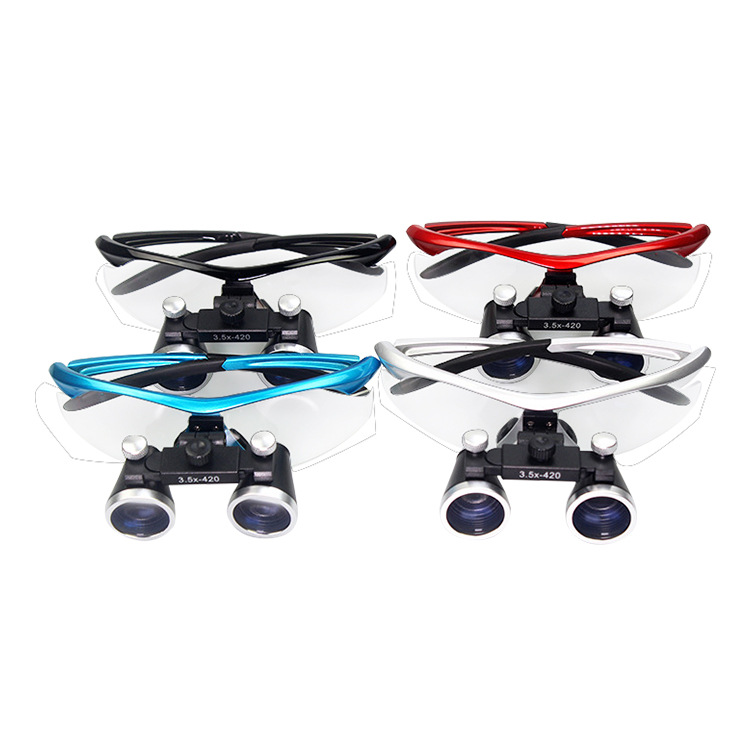 Lente de ampliación dental portátil Led Headlight médico Headlight binocular Headband quirúrgico Luz de iluminación