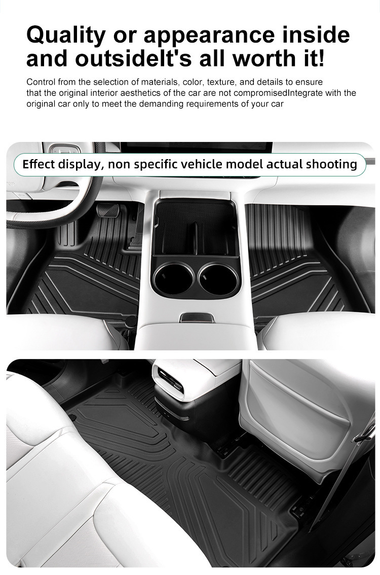 Suitable for 20-24 Jeep Gladiator Car Floor Mats, Stain-Resistant and Waterproof Tpe Floor Mats Cross-Border