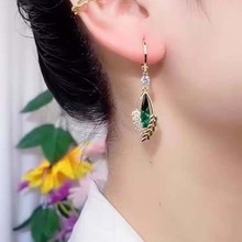 复古长款流苏耳环气质百搭耳坠轻奢小众设计耳饰大气气质旗袍耳扣