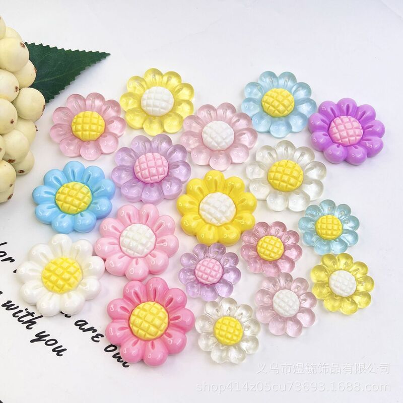 Pearl Transparent Color Large Sunflower Flower Bundle Bread Flower Daisy Five Petal Flower Egg Flower Peony Flower Sunflower Tree