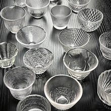 厂家直销创意日式透明品茗杯玻璃传统工艺功夫茶具批发