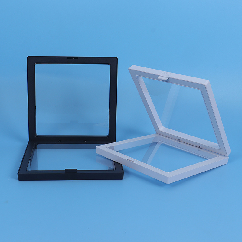 14*14 reloj pluma creativa a prueba de polvo PE suspensión caja de embalaje regalo de joyería transparente película de almacenamiento caja de presentación