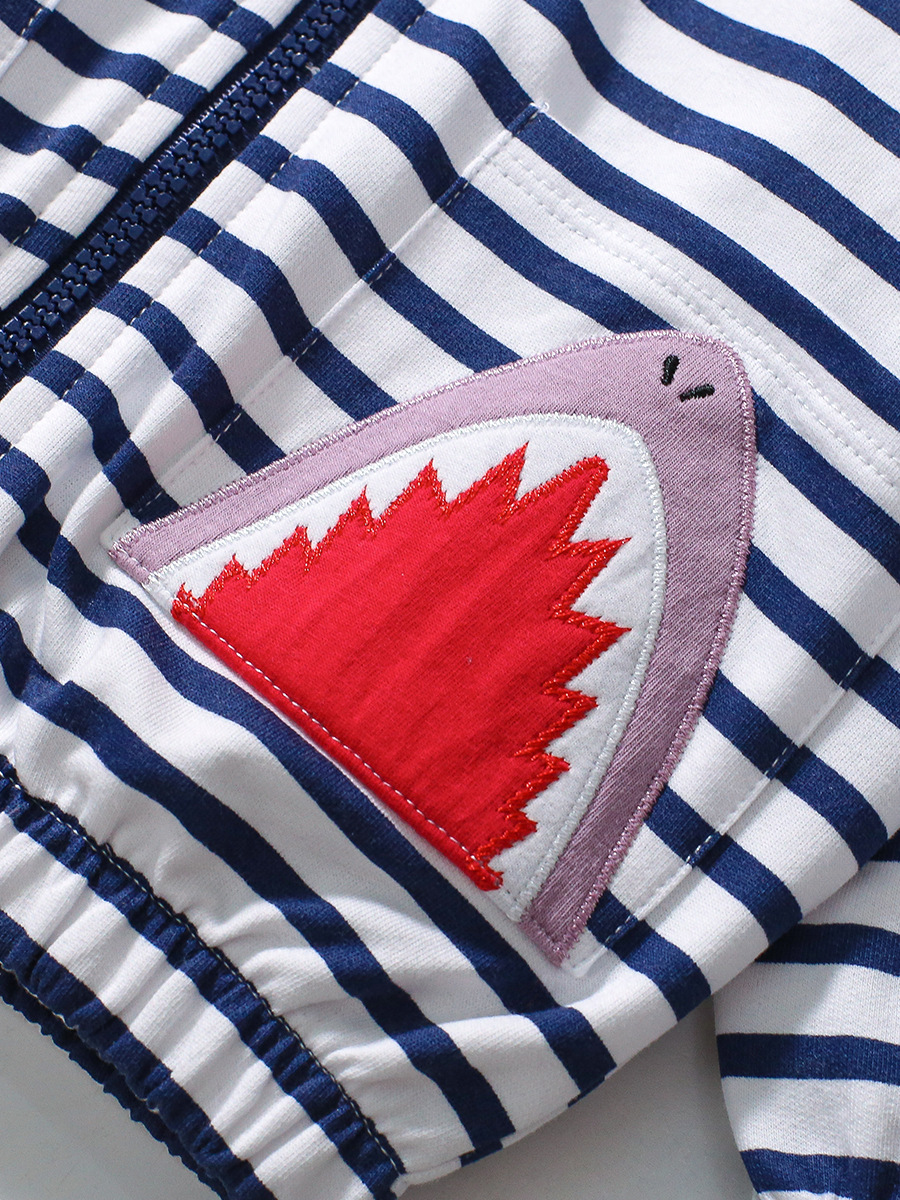 Little Maven otoño manga larga con capucha traje de niña a rayas europeas y americanas lindo traje casual para niños