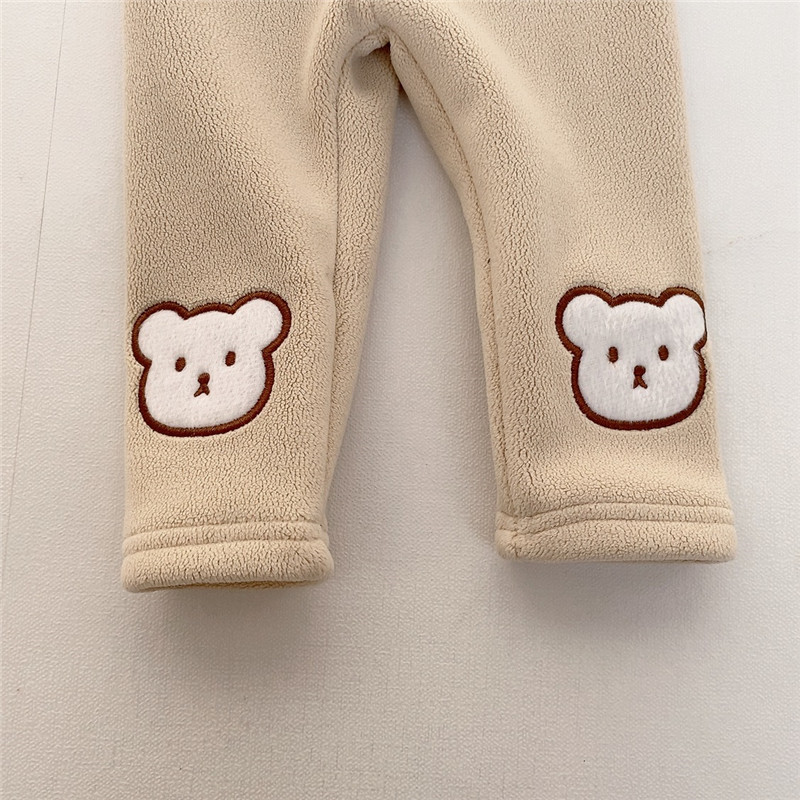 Polainas de invierno para niños ropa de invierno para bebés polainas forradas de lana olímpica pantalones engrosados para bebés pantalones calientes para bebés