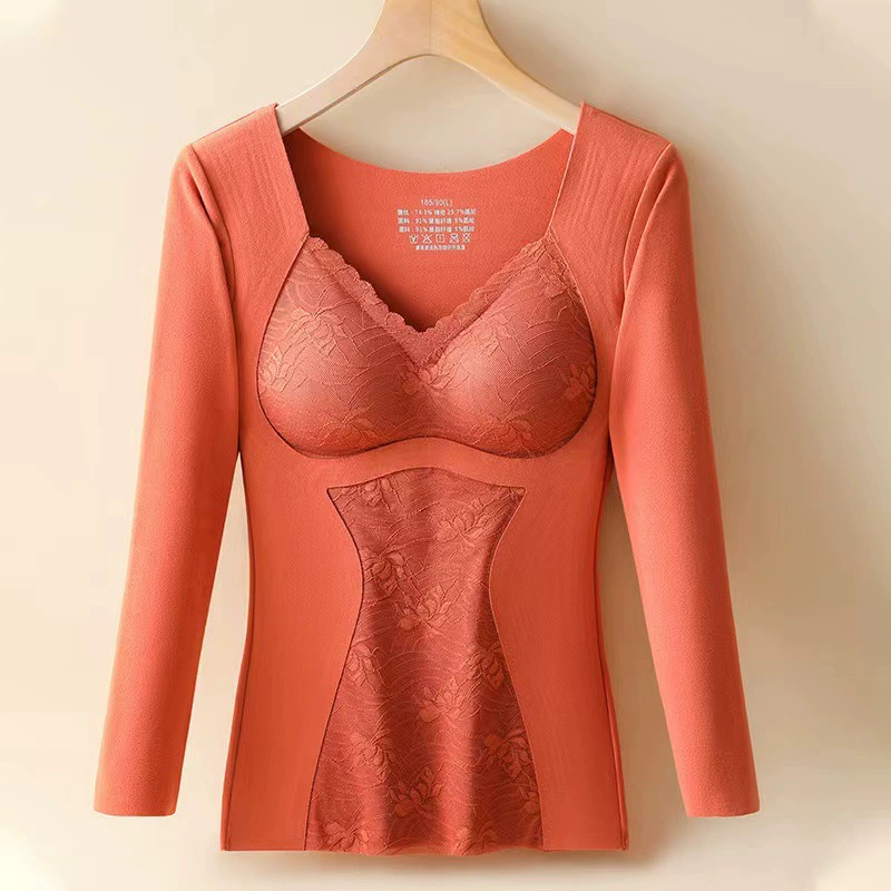 Демисезонное fashionable антибактериальное бархатное тёплое нижнее белье, облегающий
