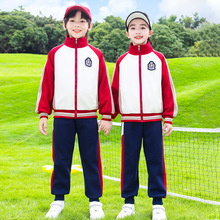 中学生校服套装学院风高中生初中春秋季运动会蓝白红班服工厂批发