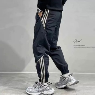 Youth Three Bars Charge Pants Men's Spring and Autumn American Outdoor Functional Waterproof Mountaineering Pants