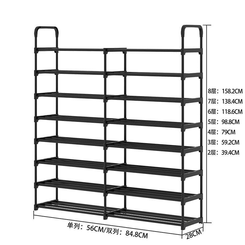En stock al por mayor de montaje extra grande multiusos montaje de múltiples capas de almacenamiento de rack hogar dormitorio puerta simple Zapatero