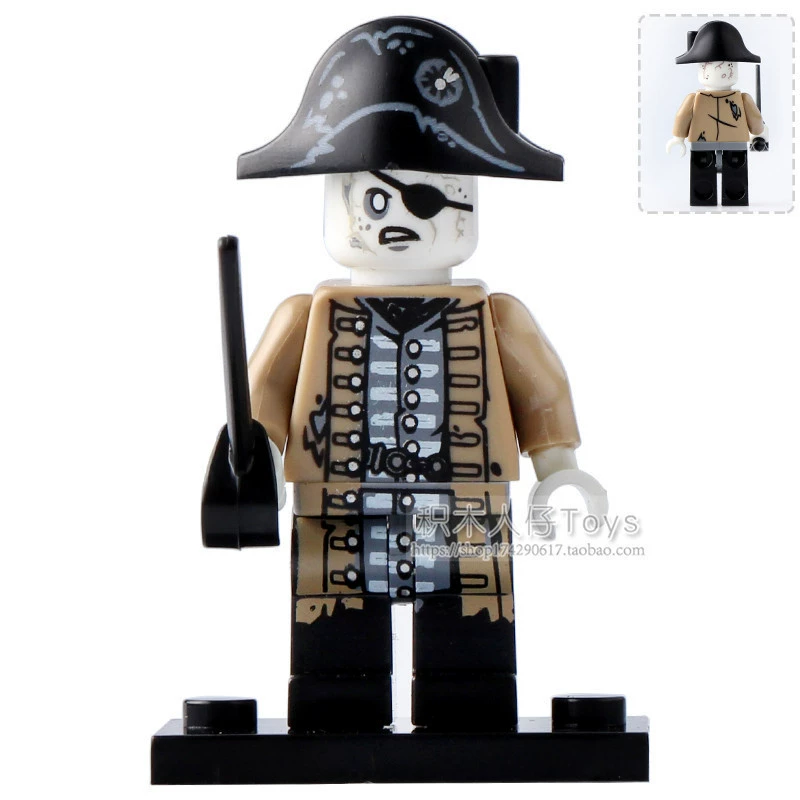 Пираты Карибского моря Дэвид Джонс Джек Элиза Baying KSZ515 518 Совместимо с Lego