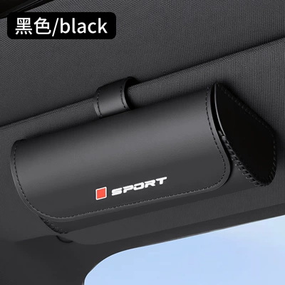 Car Glasses Clip/Bill Clip Glasses Case, Multi-Functional Sun - black-with-logo-sport