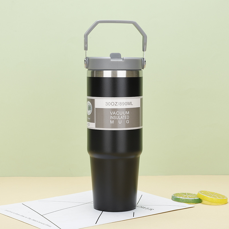 Vaso de aislamiento de gran capacidad para automóvil de vacío de doble capa de acero inoxidable 304 transfronterizo