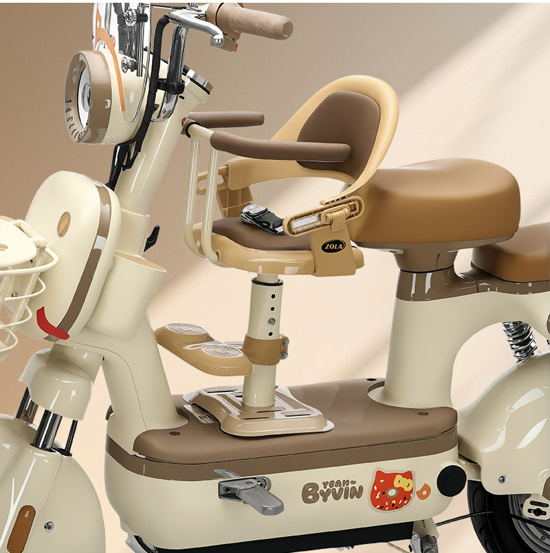 New Electric Vehicle Child Seat with Front-Mounted Pedal, Battery-Powered, Suitable for Babies and Infants, Can Be Used as a Seat or a Stool, with Adjustable Height