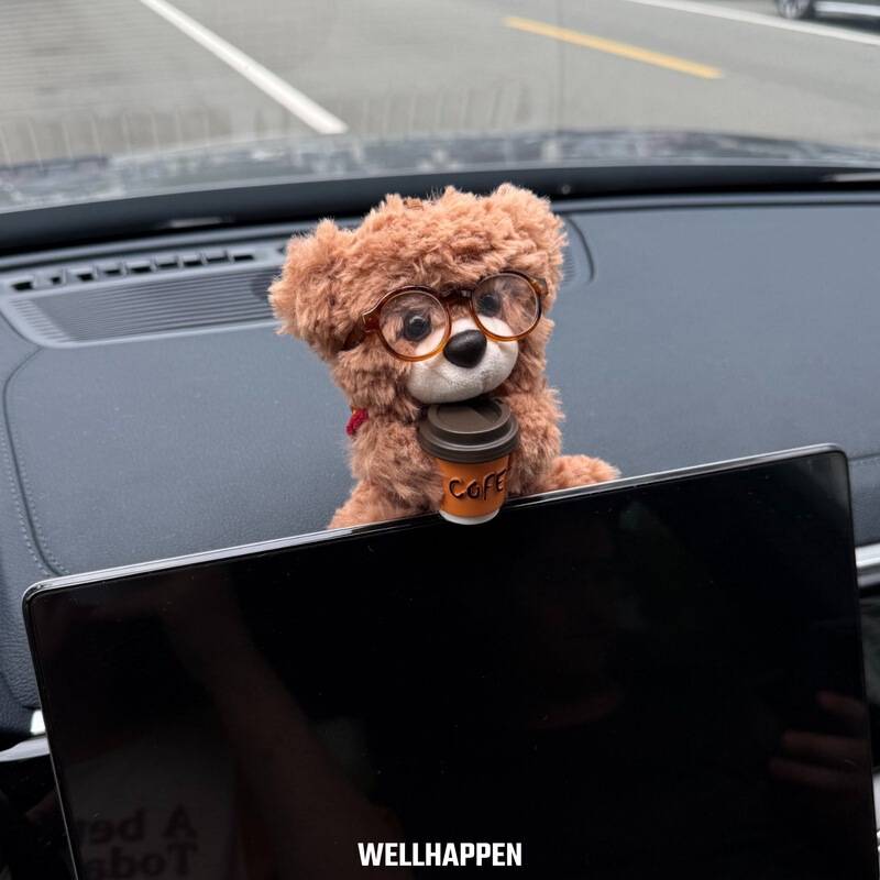 Ornaments, Interesting Dolls, Center Console Screen, Interior Decorations, Dolls, Car-Mounted Cars, Cute Bears