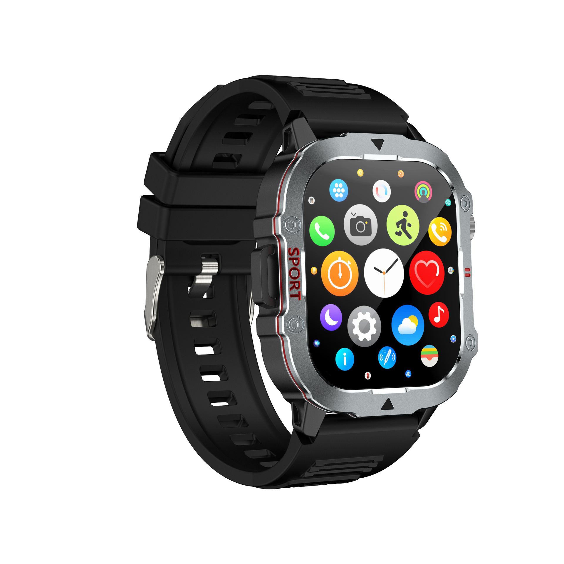 Reloj inteligente transfronterizo para hombres, deportes de frecuencia cardíaca, reloj de prueba al aire libre, Bluetooth HD, recordatorio de información de llamada, salud