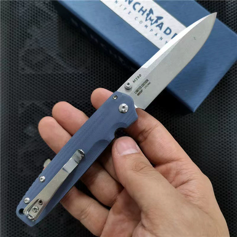 Складной нож (бабочка) BM485, лезло D2 8,0 см, рукоять G10, камнепласт