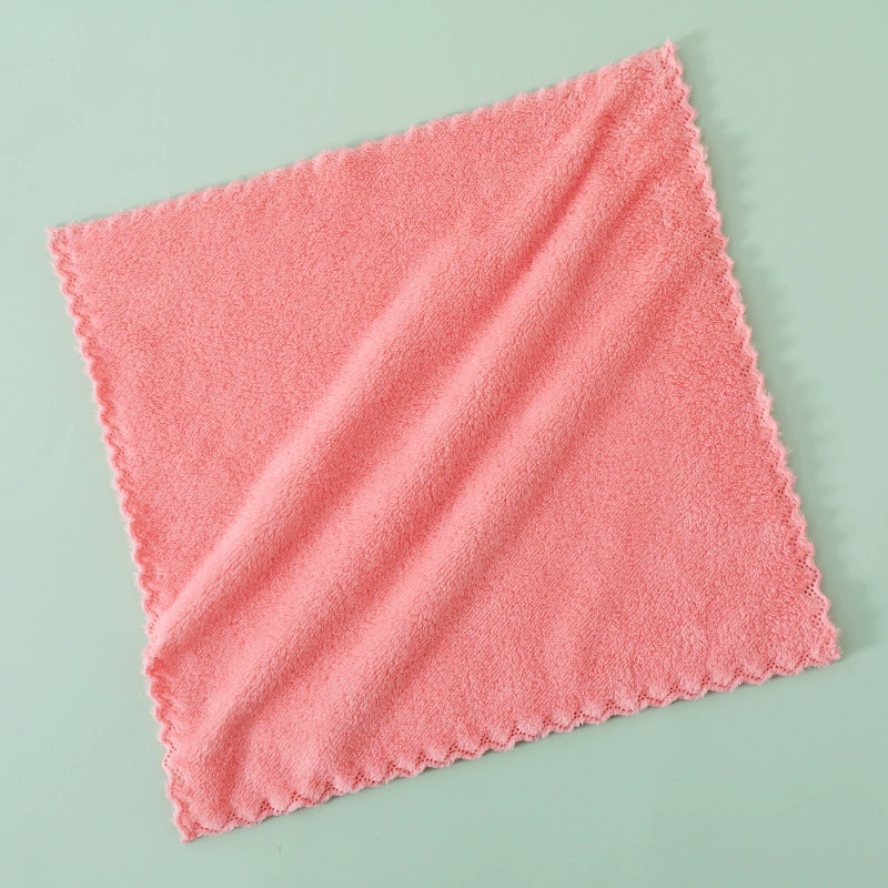 Coral scarf for kindergarten, soft towel for face washing for home use, wholesale, water absorbent
