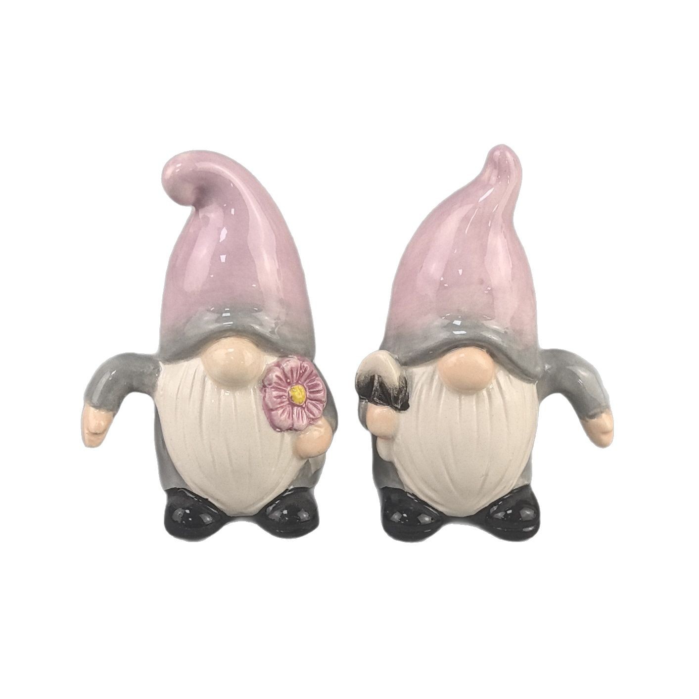 Cerámica creativa pintada a mano Elfo navideño Esposo Goblin Adornos de cerámica Color a mano Adornos Goblin navideño