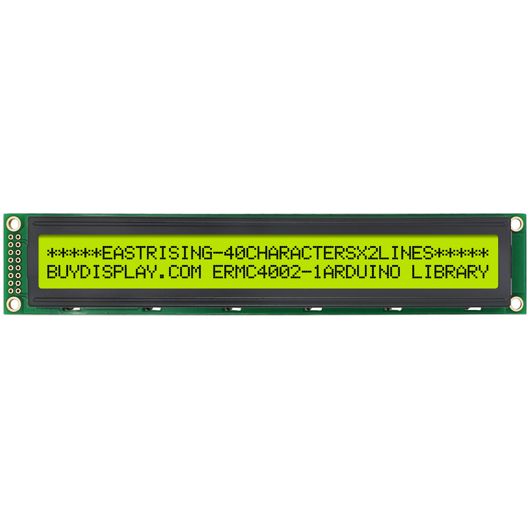 特价款LCD4002/40x2单色字符型LCD液晶显示模块/黄绿底蓝黑字