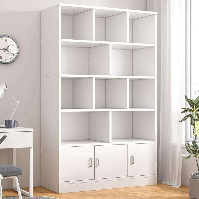 Простая книжная полка от пола до потолка для гостиной полки многоуровневая стойка для хранения шкафчик простой современный домашний книжный шкаф