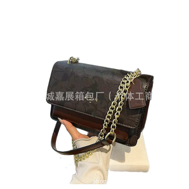 外贸女包时尚简老花色手提包潮2025新款pu质感单肩斜挎包bags批发|undefined