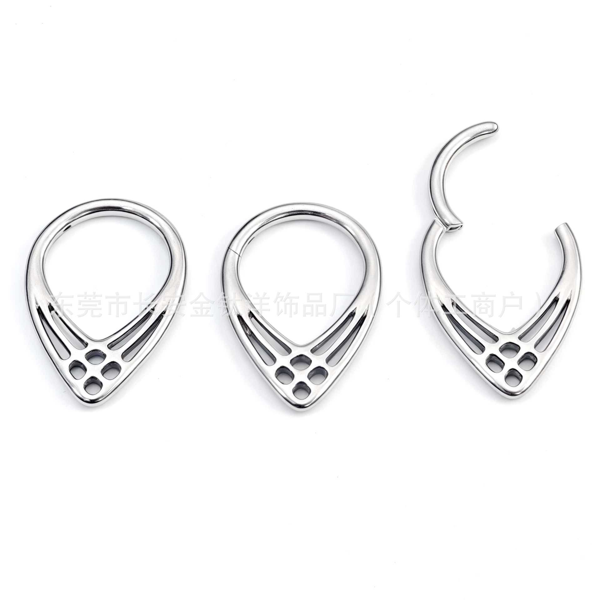 Pointed titanium steel lip stud product view