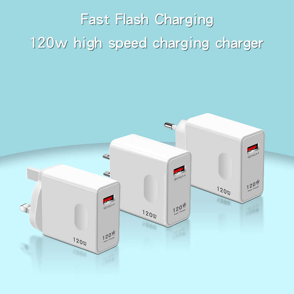 120 W superschnelles Handy-Ladegerät nach britischem Standard, geeignet für Xiaomi Huawei Honor UBS-Ladekopf_voghion.com