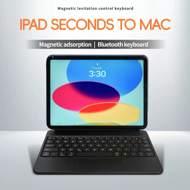 跨境妙控键盘ipad适用11pro12.9磁吸悬浮键盘Air4/5/10.9蓝牙触控