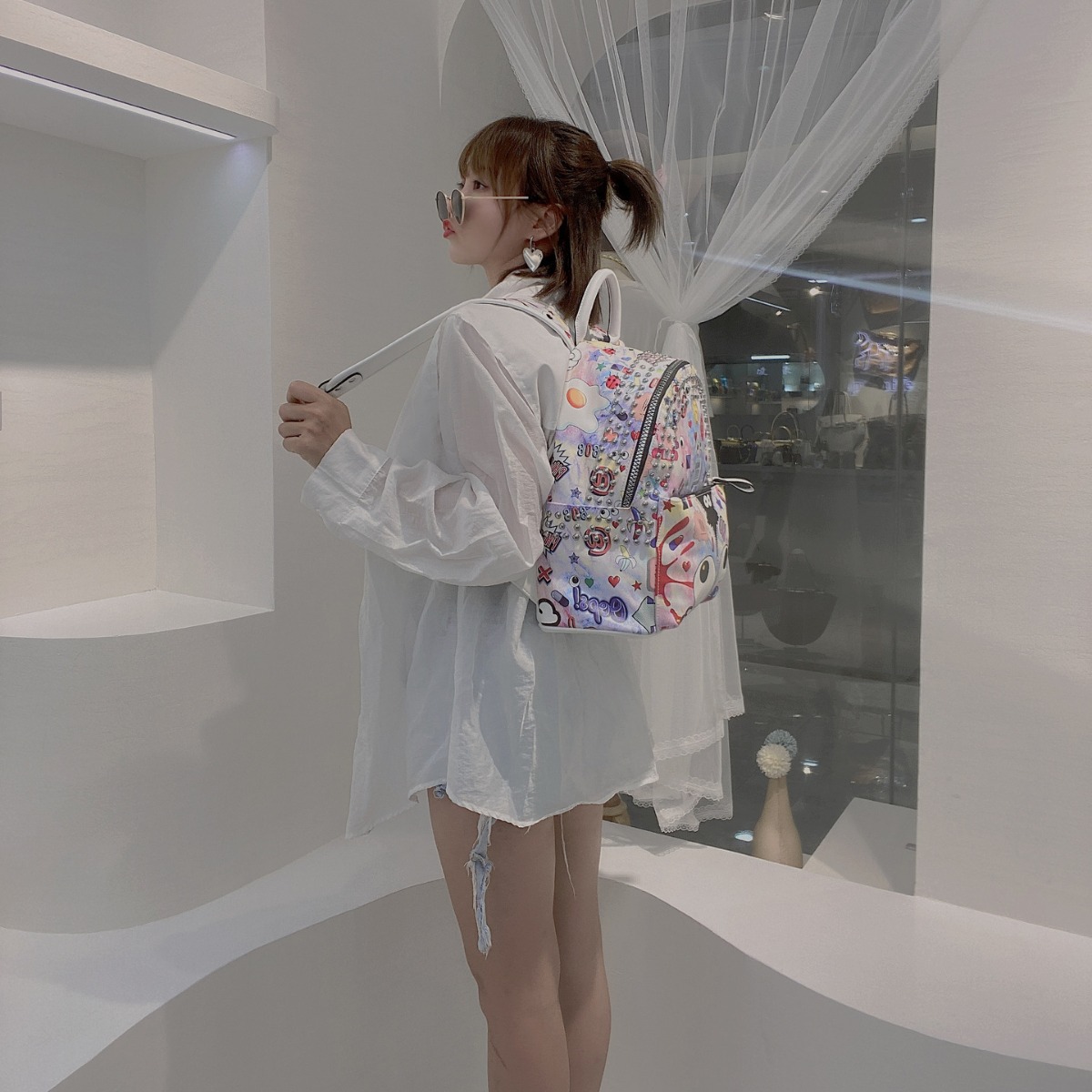 2024 nuevo estilo mochila moda mujer alta gama casual elegante marca de moda bolso de cuero suave 2020 #