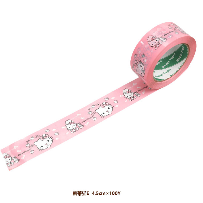 Thankyou cinta adhesiva de embalaje rosa, sello de red, cinta de sellado, cinta de impresión de dibujos animados, fabricante al por mayor