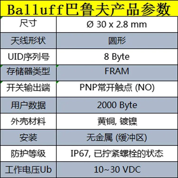 BCS002M巴鲁夫开关BCSM08T4E2-PSM30G-S49G