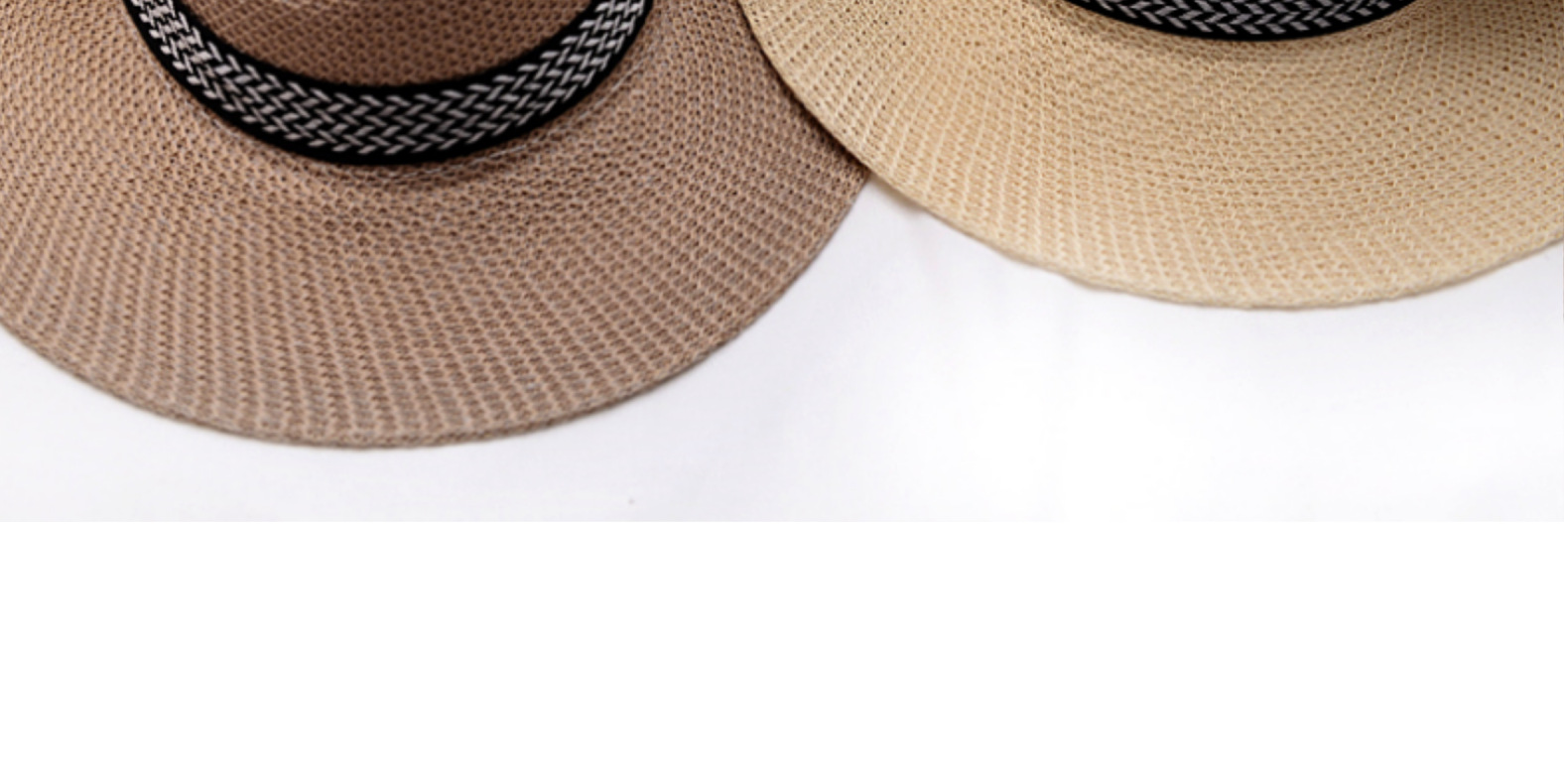 Unisex Simple Style Stripe Wide Eaves Sun Hat display picture 11