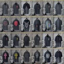 正确版 Chrome Hearts 高品质美式克罗伈热感变色洗水做旧短袖男T
