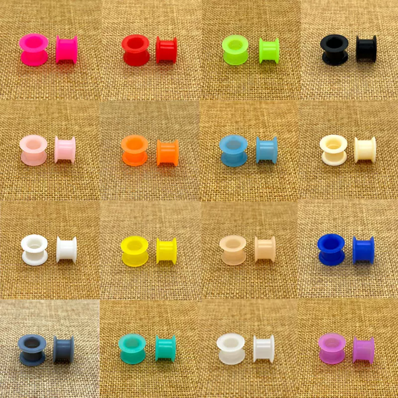 跨境圆边喇叭硅胶耳扩亚马逊EBAY穿刺饰品加厚喇叭耳廓扩耳器