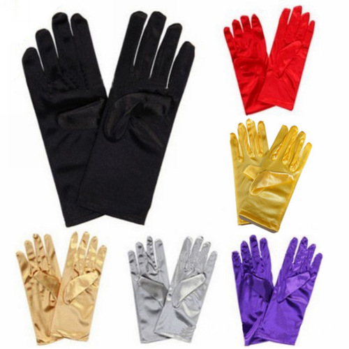 Bride's Gloves, Women's Korean Style Winter Wedding Dress Wedding Gloves Bow Short White Gloves