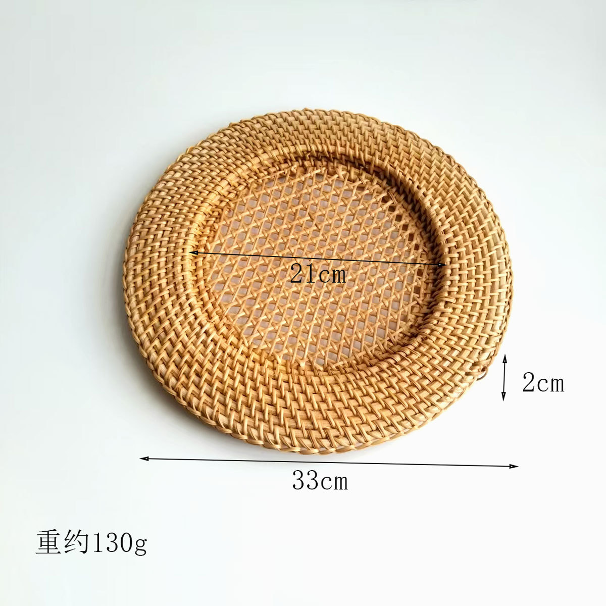 Cojín de ratán Cojín de ratán Cojín de aislamiento térmico Cojín de té de ratán de otoño tejido Cojín de olla de paja Cojín de aislamiento térmico tejido de ratán de restaurante