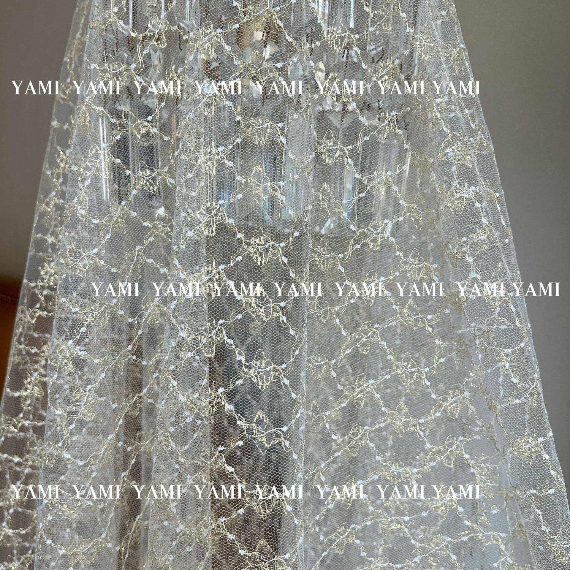 Suministro directo de fábrica oro seda diamante pequeña flor jacquard Malla tela ropa para niños Hanfu Lolita tela