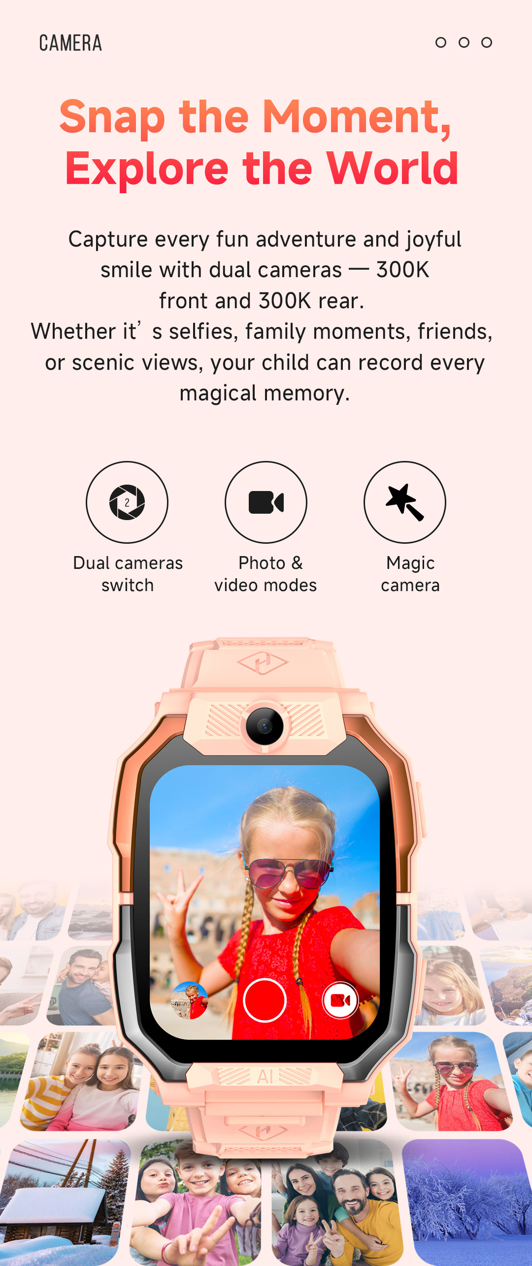 Cross-border smart children's smartwatch gifts for boys and girls, card-inserting video call watch factory direct sales undefined